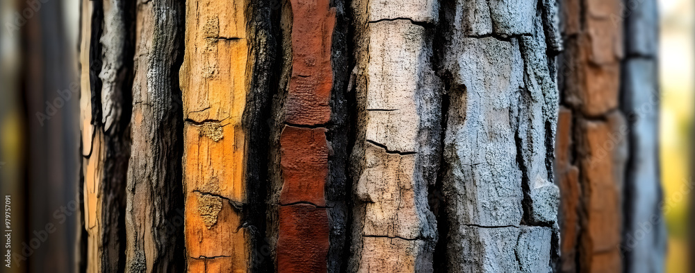 Obraz premium the wood is covered with different ures, like paint and varnipar,