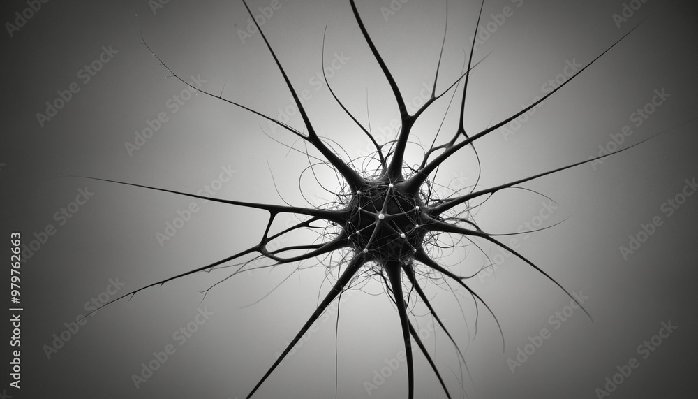 Monochrome color of neurons Monochrome color of neurons