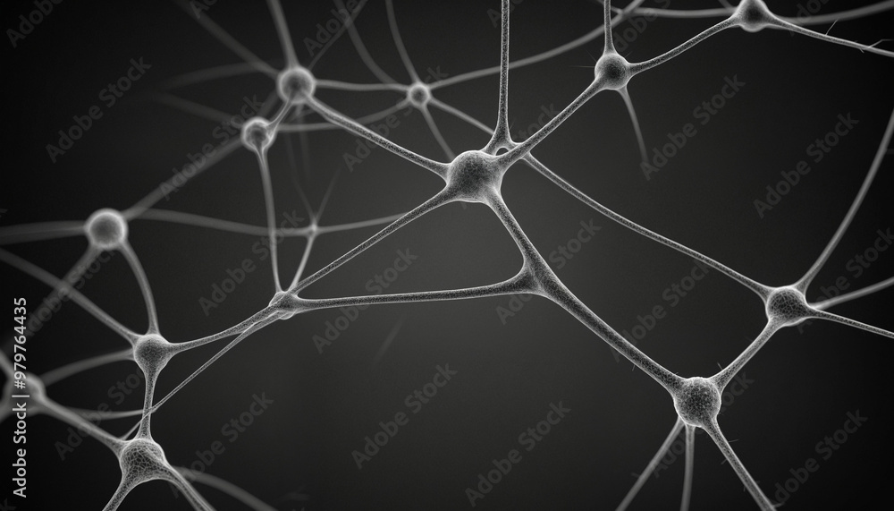 Monochrome color of neurons Monochrome color of neurons