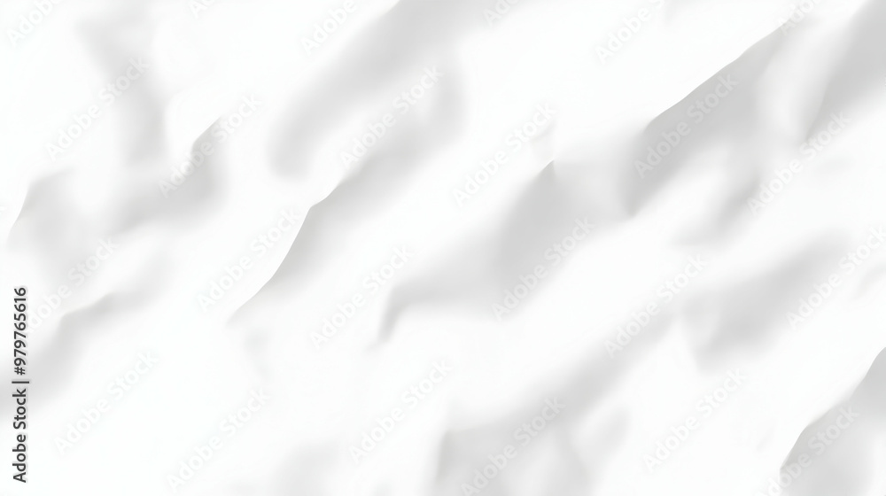 Obraz premium Abstract White Crumpled Fabric Texture Background, Soft Smooth Wrinkled Creases, Minimalist Design