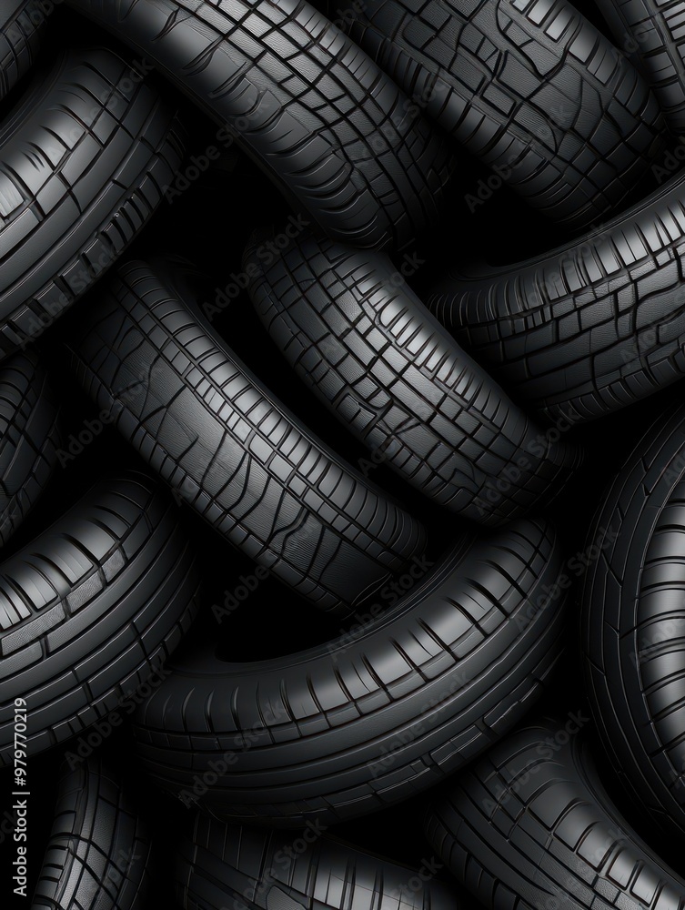 Car tire black banner background. Tires for sale in shop. Car tire black banner background. Tires for sale in shop.