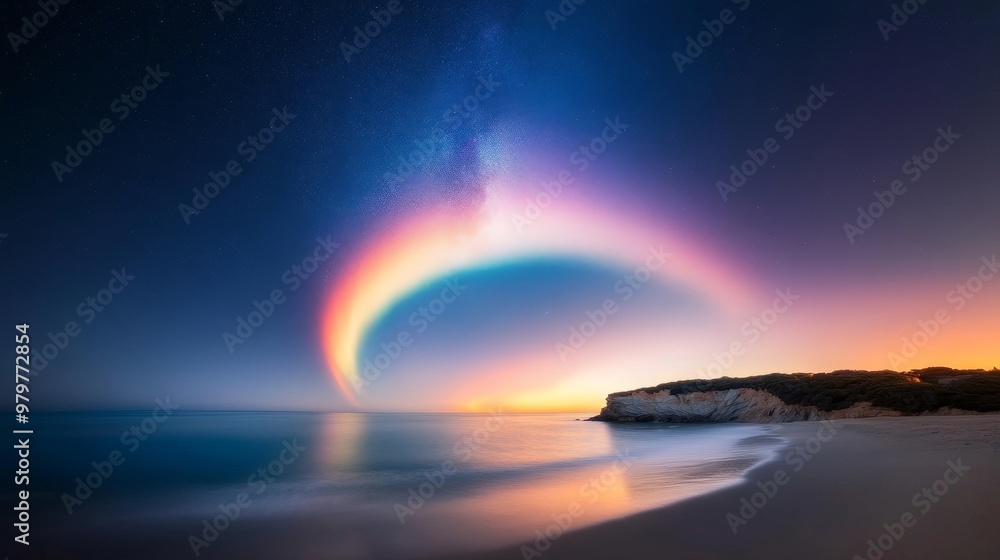 Aurora Australis, southern light phenomenon, polar spectacle. Aurora Australis, southern light phenomenon, polar spectacle.