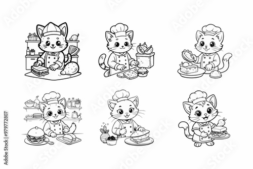 set of funny animals