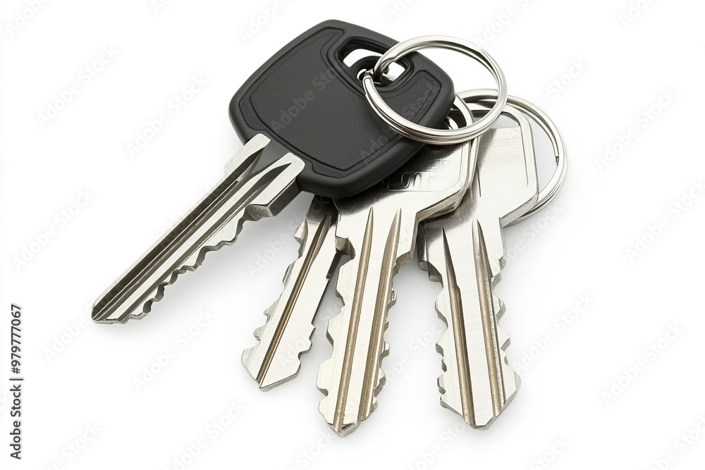 A close-up image of a set of keys on a keyring, showcasing their shiny metal finish and unique shapes for a clean, modern look. A close-up image of a set of keys on a keyring, showcasing their shiny metal finish and unique shapes for a clean, modern look.
