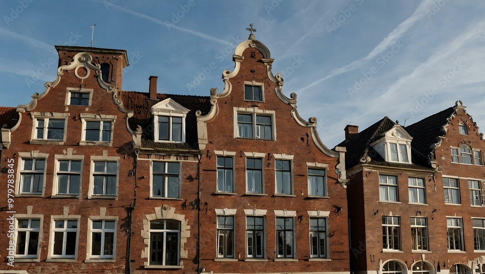 Old historic houses in Venlo, Netherlands. Old historic houses in Venlo, Netherlands.