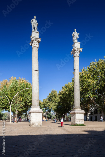 Roman Columns of Hercules and Julius Caesar in Alameda De Hercules, Seville