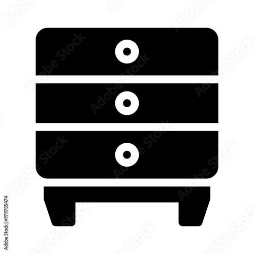 bedside glyph icon