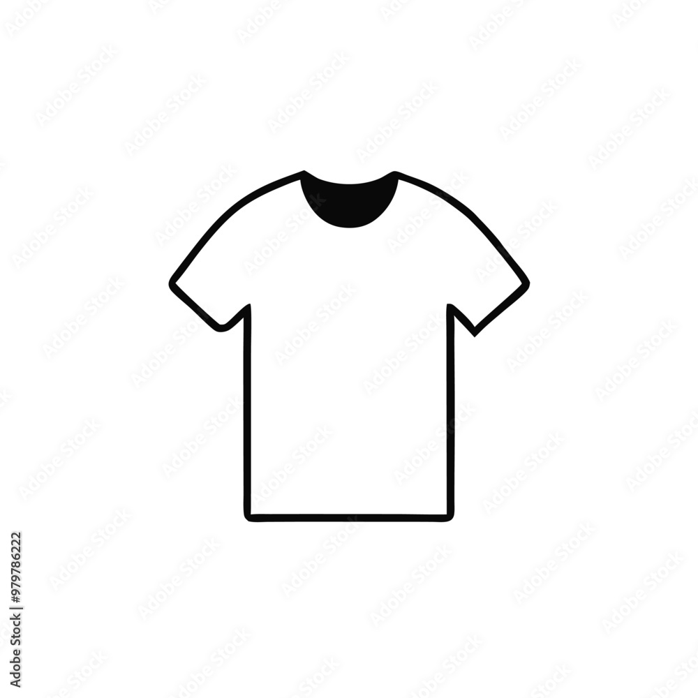 a Tshirt, vector silhouette, isolated on white background a Tshirt, vector silhouette, isolated on white background