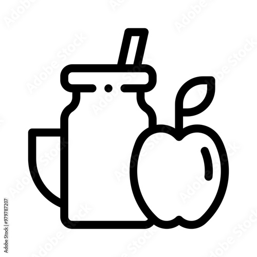 smoothie line icon
