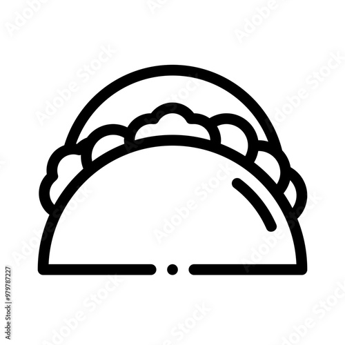 taco line icon