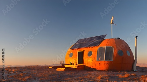 Self Built Earthship Home in the Desert with Renewable Energy photo