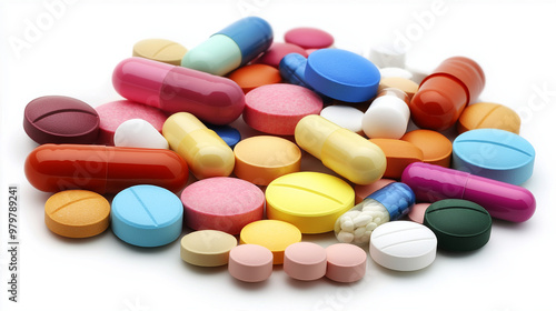 various medicine such as pills tablets