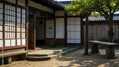 Traditional Nishisou residence in Tamashima  Kurashiki.