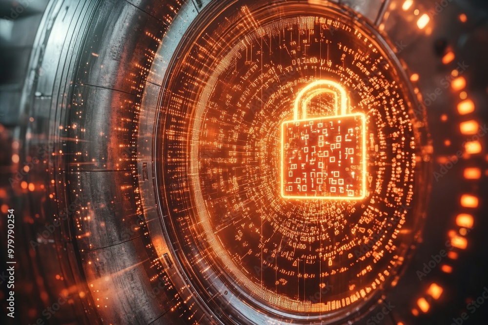 Fototapeta premium The Data Vault, Digital Identity and Authentication