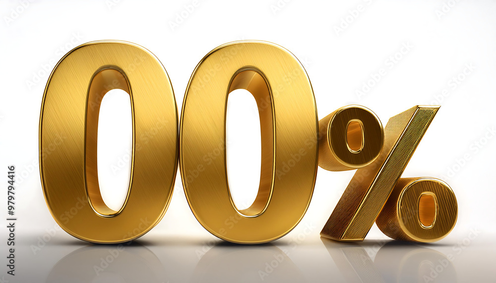 Gold 0 Percent 3D number – A 3D-rendered golden -0-- symbol, commonly used for sales pr_1(229) Gold 0 Percent 3D number – A 3D-rendered golden -0-- symbol, commonly used for sales pr_1(229)