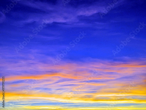 A Red Stormy Sky With Thunder and Dark Clouds