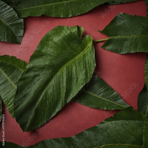 Obraz na płótnie banana leaf w salonie