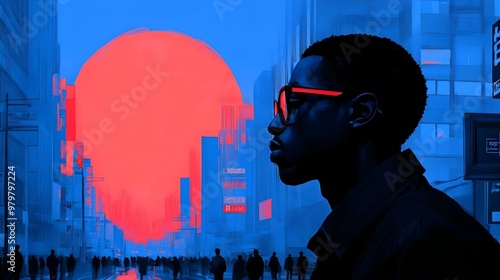 person with graffiti