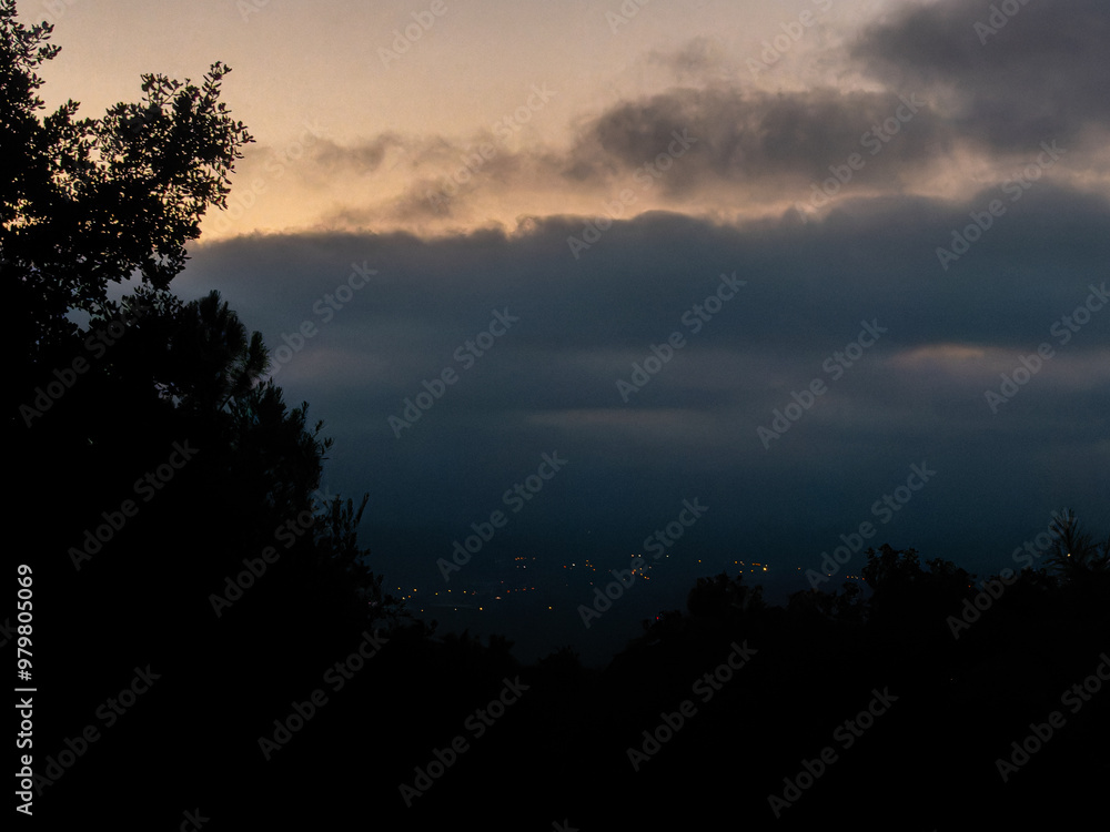 Fototapeta premium sunset in the clouds