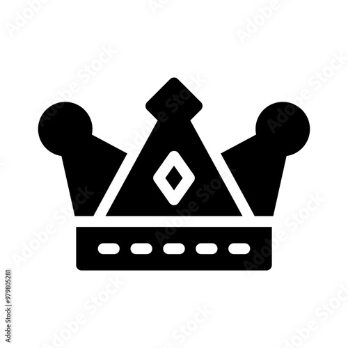 royalty glyph icon