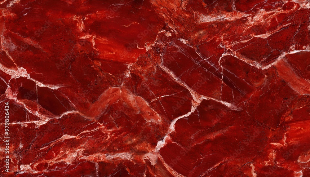 Vibrant Crimson Marble Texture with Intricate White Veins and Deep Earthy Layers. High-Definition Macro Shot of Natural Red Onyx Stone, Highlighting Abstract Patterns and Organic Surface Details Vibrant Crimson Marble Texture with Intricate White Veins and Deep Earthy Layers. High-Definition Macro Shot of Natural Red Onyx Stone, Highlighting Abstract Patterns and Organic Surface Details