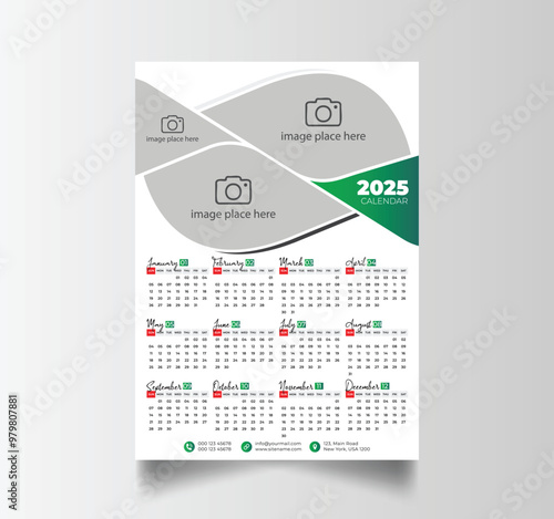 2025 Calendar Unique Design Wall Hanging