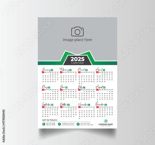 2025 Calendar Unique Design Wall Hanging