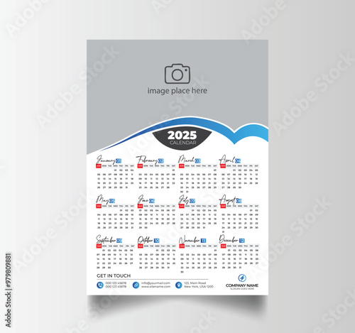 2025 Calendar Unique Design Wall Hanging