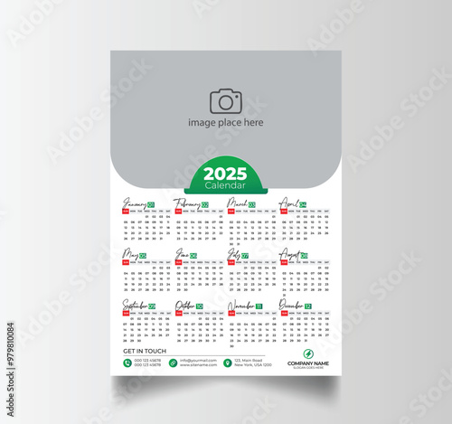 2025 Calendar Unique Design Wall Hanging