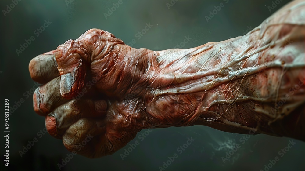 Close Up of a Deformed Human Hand Close Up of a Deformed Human Hand