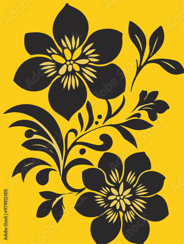 Flowers seamless pattern. vector illustration. Abstract flowers, floral vector with leaves