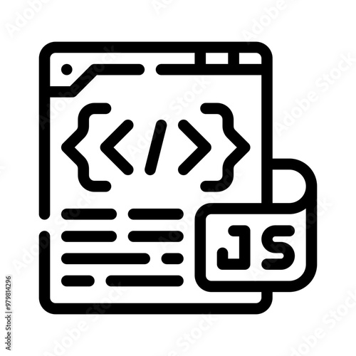 JavaScript line icon