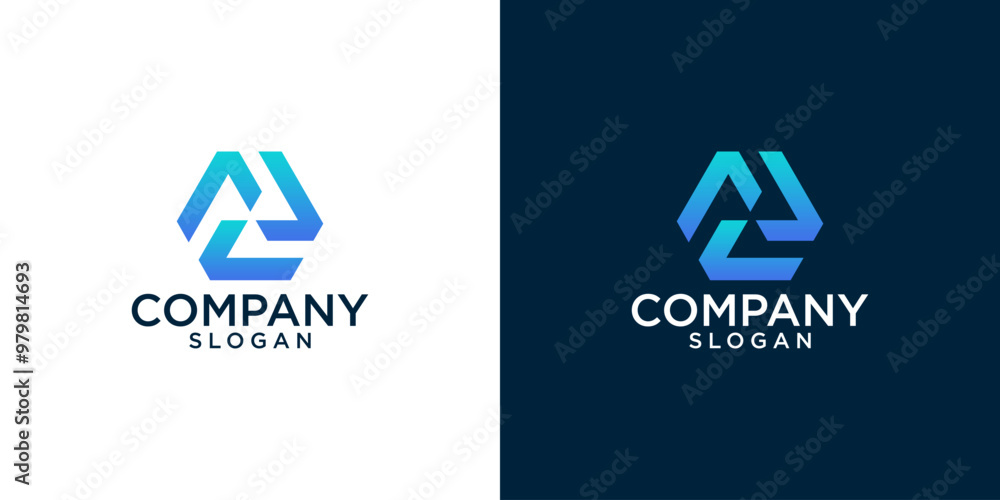 initials al monogram logo design vector	