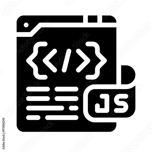 JavaScript glyph icon