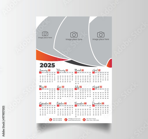 2025 Calendar Unique Design Wall Hanging