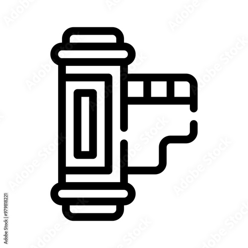 film canister line icon