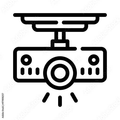 movie projector line icon