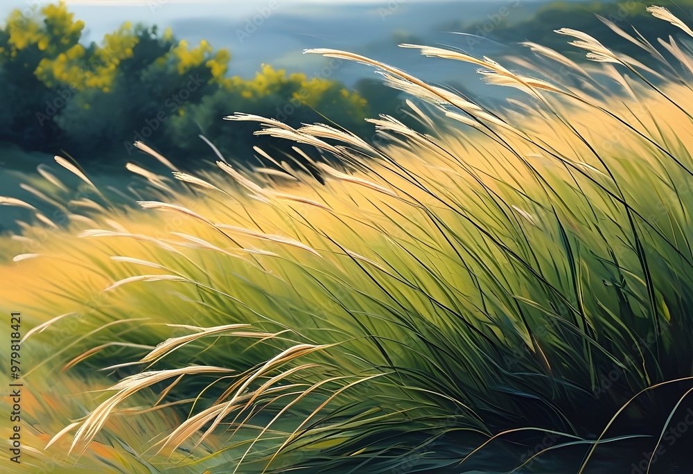 Naklejka premium ornamental grass,