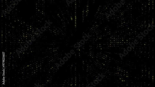 server room lights animation on black background 4k footage, lights dots blinking on black background 4k footage, hacking and background loopable footage
