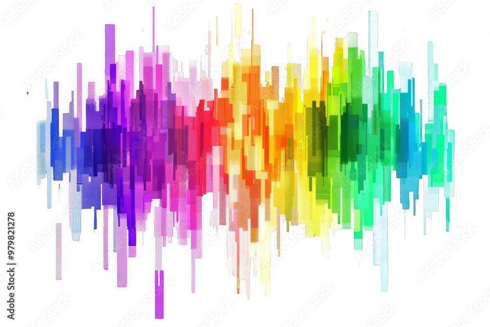 rainbow colored digital pixel art, modern design, isolated on white or transparent png rainbow colored digital pixel art, modern design, isolated on white or transparent png