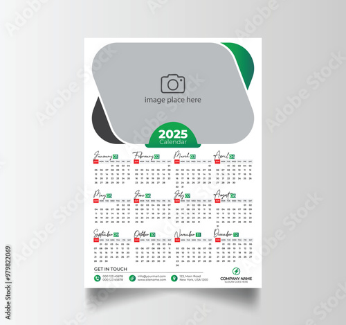 2025 Calendar Unique Design Wall Hanging