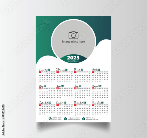 2025 Calendar Unique Design Wall Hanging