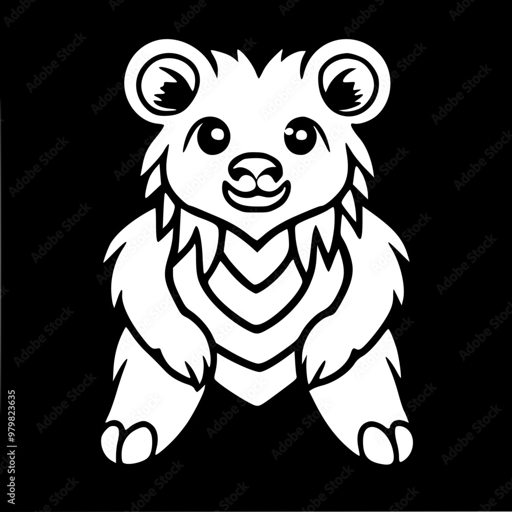 Obraz premium cartoon lion head