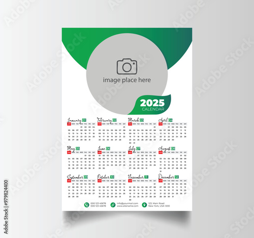 2025 Calendar Unique Design Wall Hanging