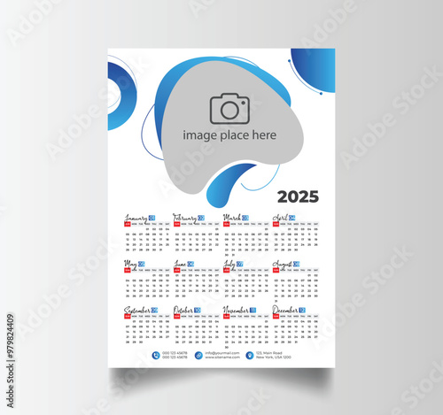 2025 Calendar Unique Design Wall Hanging