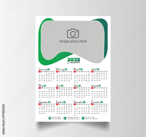 2025 Calendar Unique Design Wall Hanging