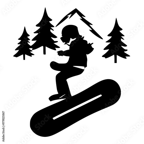 snowboarder jumping in the air