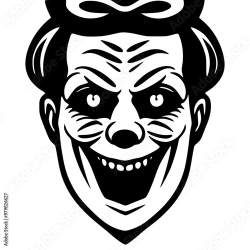 head of a face of a person