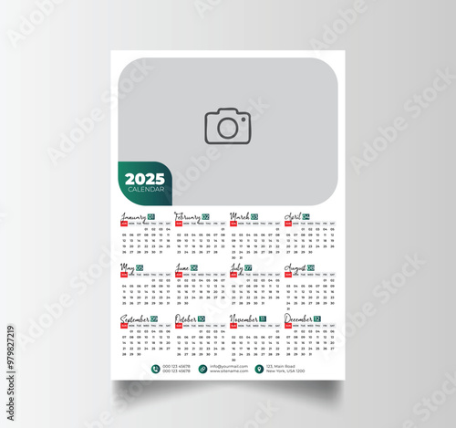 2025 Calendar Unique Design Wall Hanging