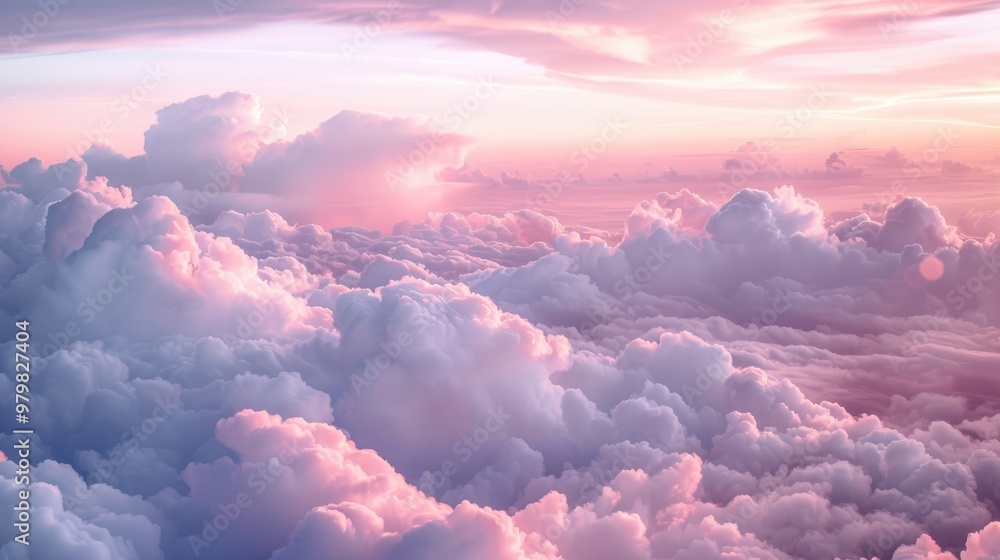 Background of pink sky and clouds Background of pink sky and clouds